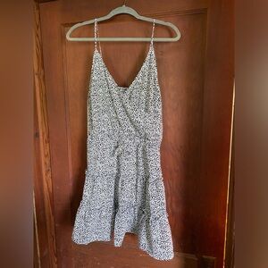 Black and white spotted mini dress - Crescent - NWT